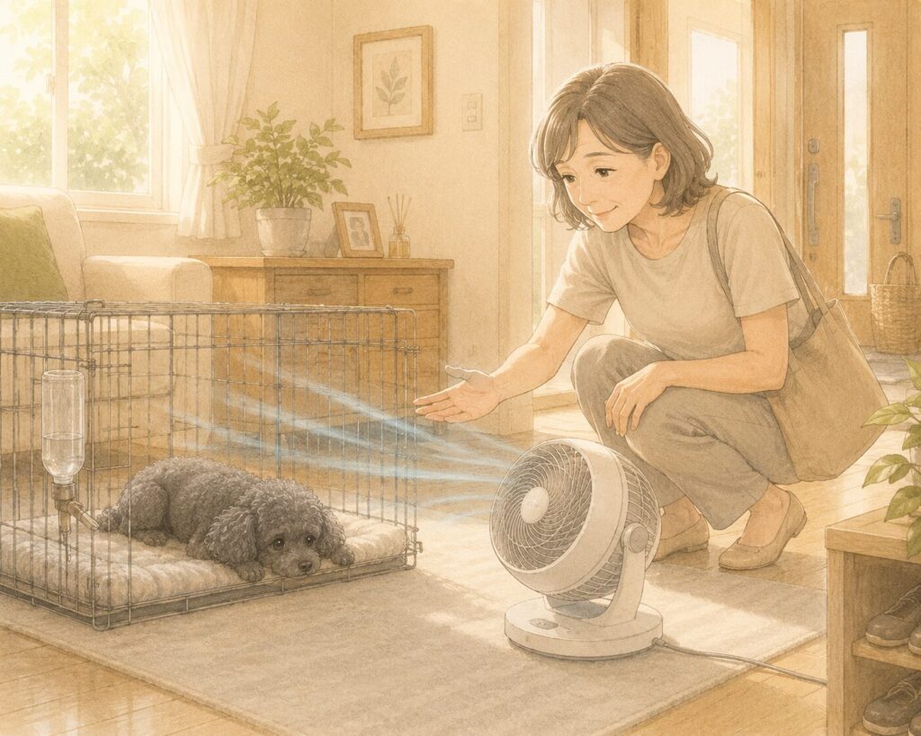 朝出勤前の風や温度の確認